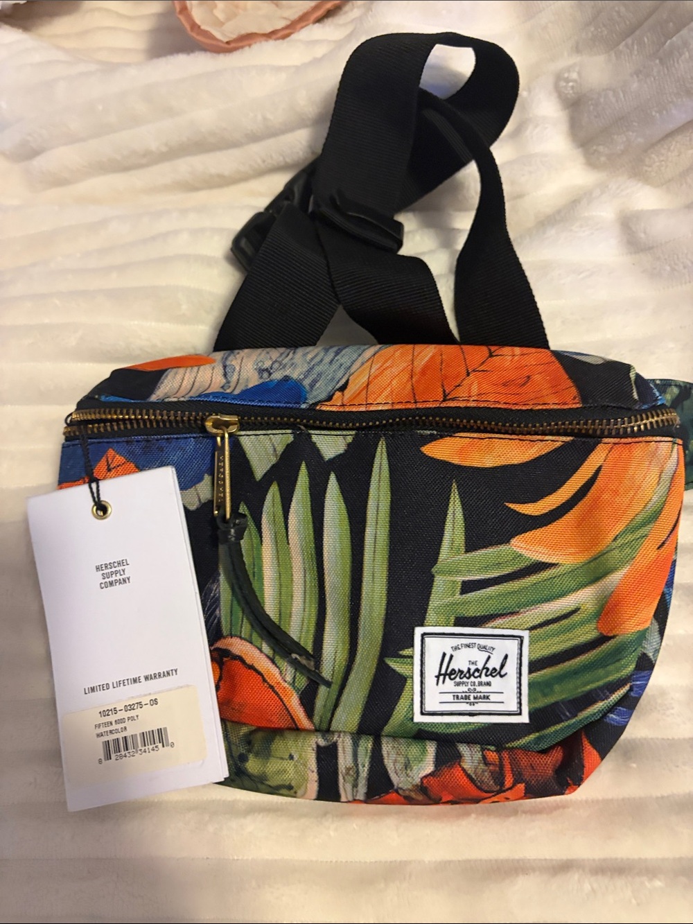 Herschel crossbodies bag Supply Company Floral Print Black Fanny Pack